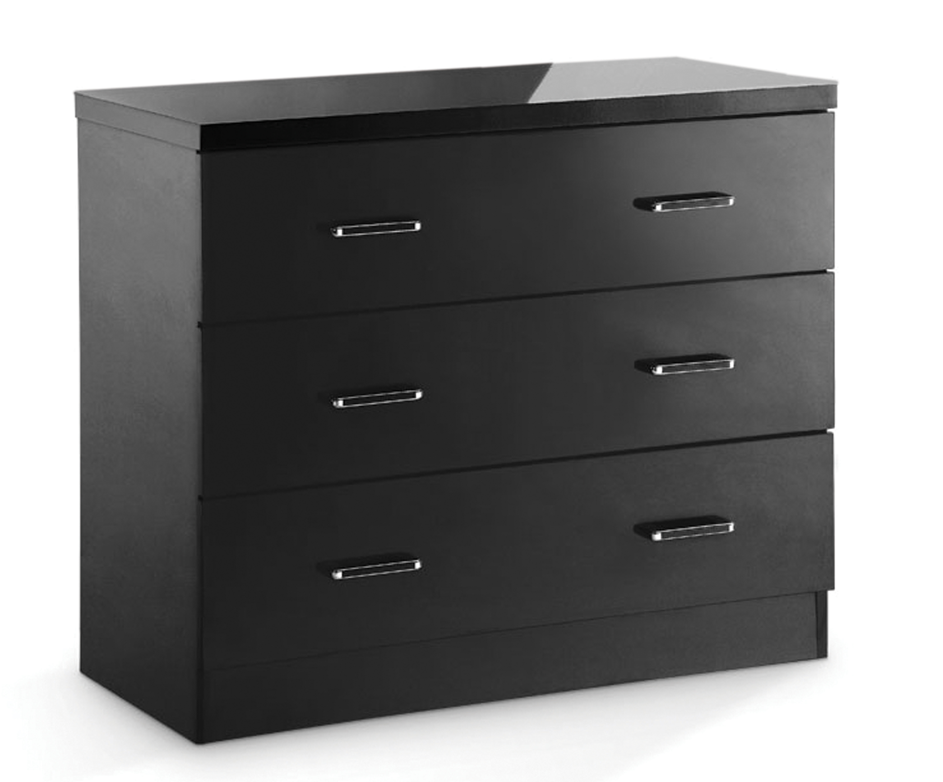 Todday 3 Drawer Chest Black – IPPY