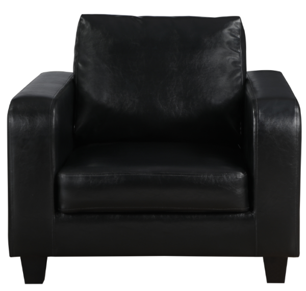 Thasos Faux Leather Chair Black IPPY