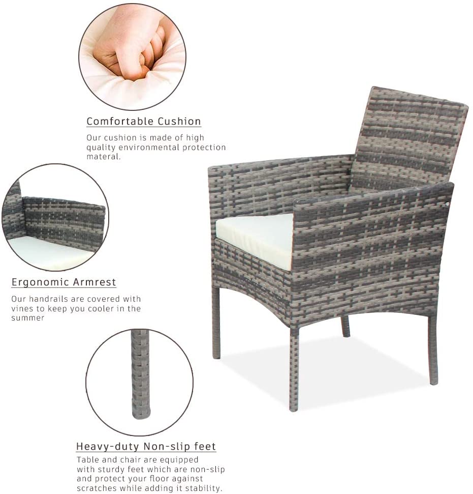 4 Piece Rattan Outdoor Garden Furniture Set – IPPY